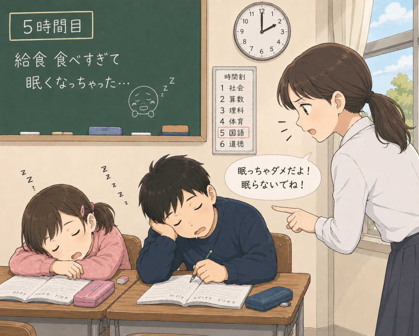午後2時の眠気対策