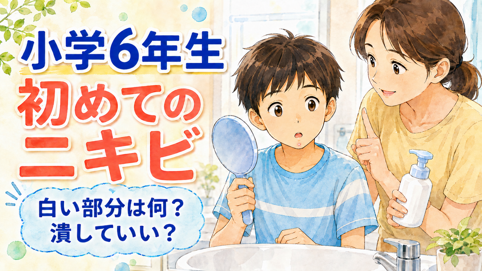 小6長男に初めてのニキビ！わが家で始めたスキンケアと食生活