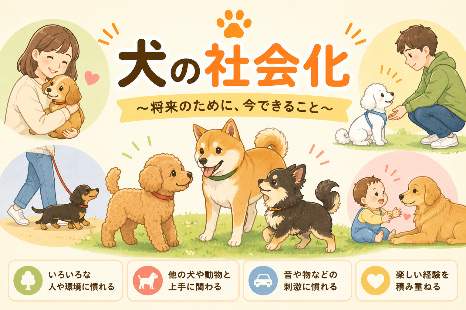 犬の社会化とは