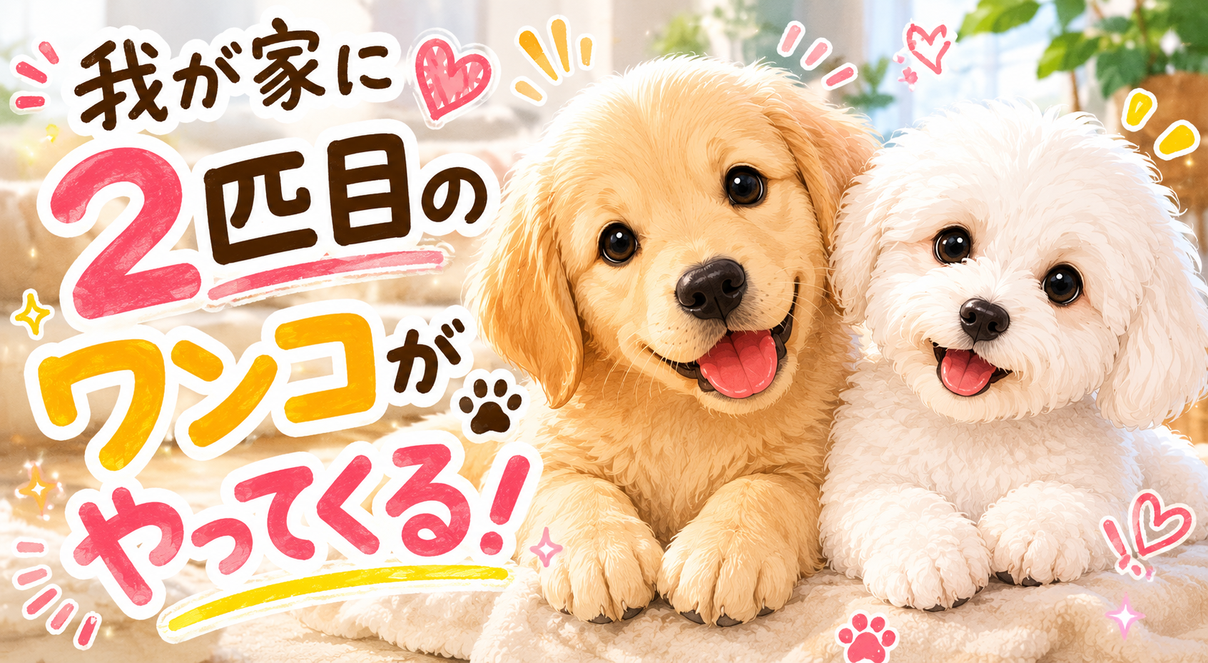 わが家に2匹目のわんこがやってきます