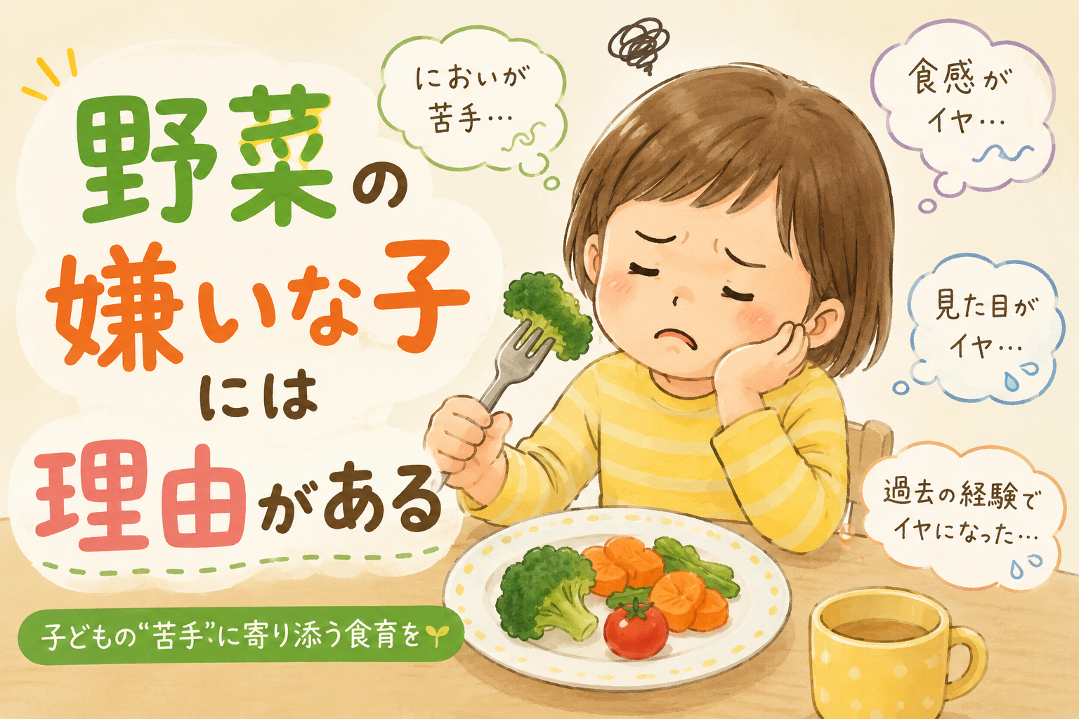 野菜の嫌いな子には理由がある