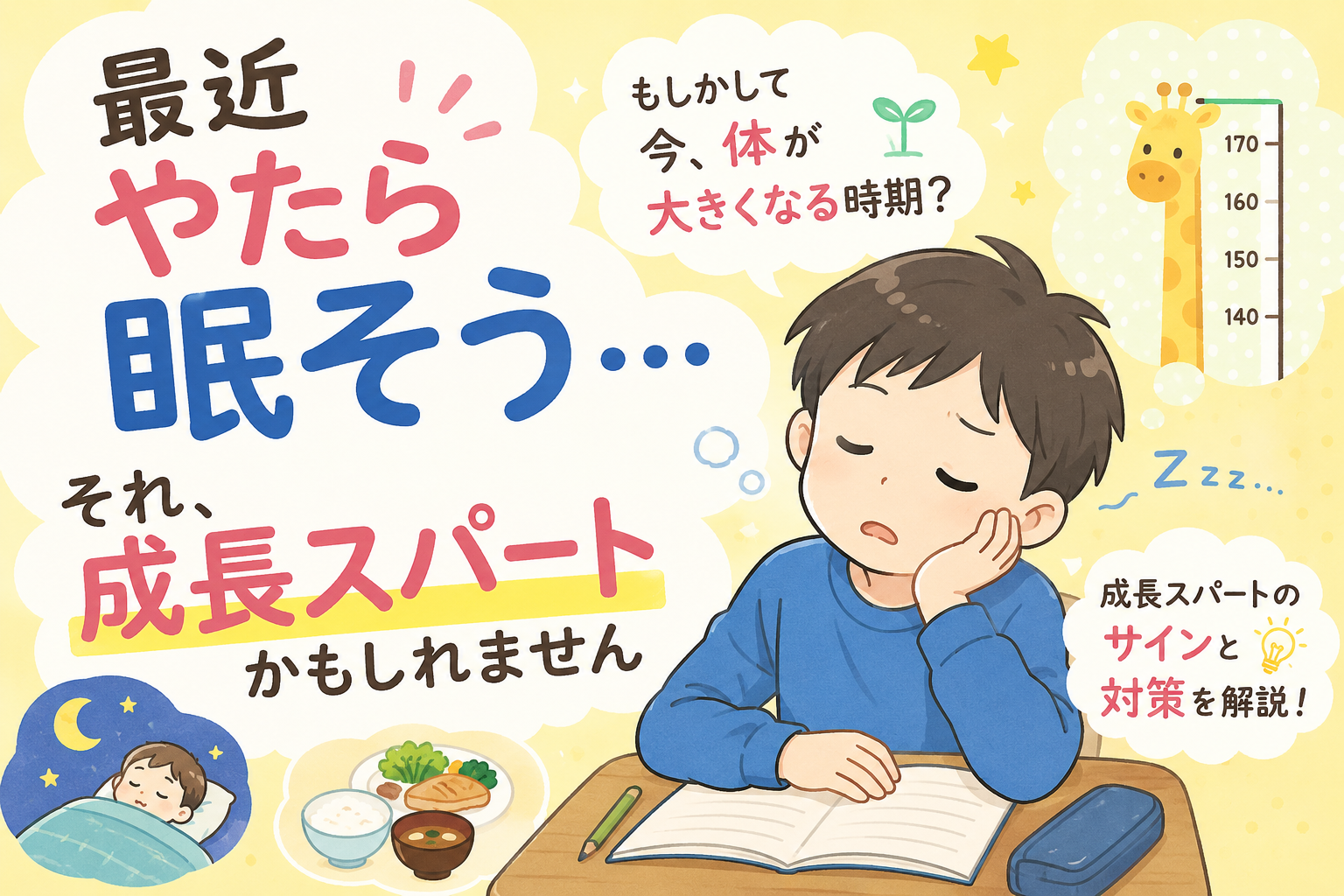 成長スパート中の子ども