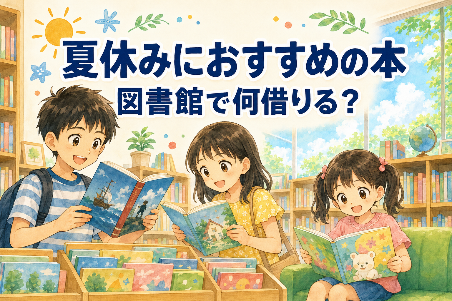 夏休み、子どもたち暇してませんか？図書館で借りたい小学生のおすすめ本